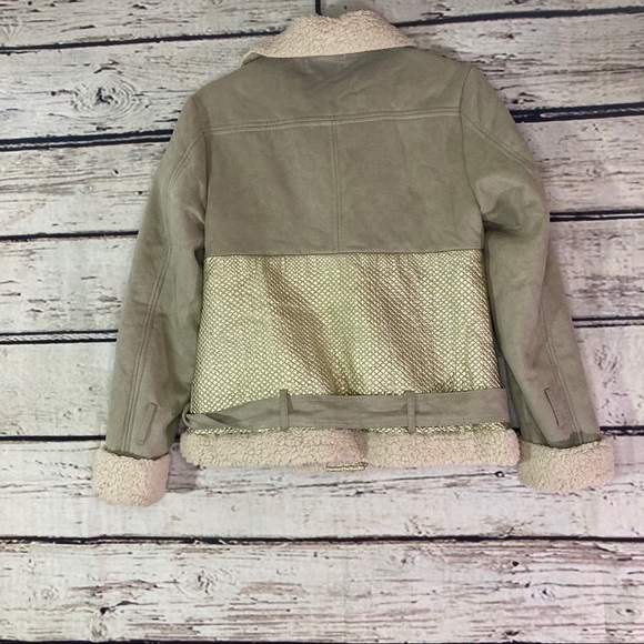 Mink PINK Major Tom Aviator Faux Suede Jacket - Picture 4 of 10